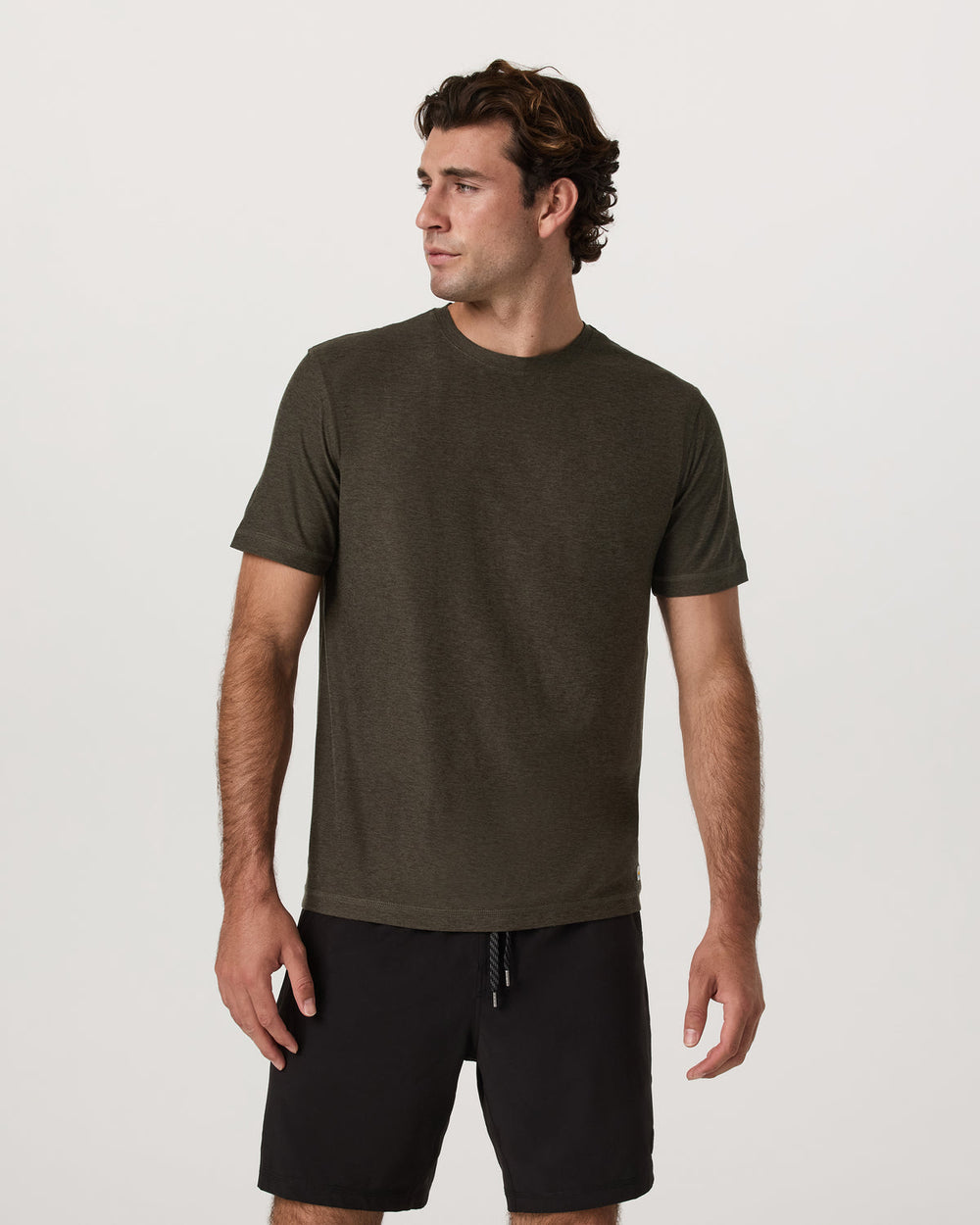 Strato Tech Tee Men's Dark Oregano Heather T-Shirt | Vuori outlet