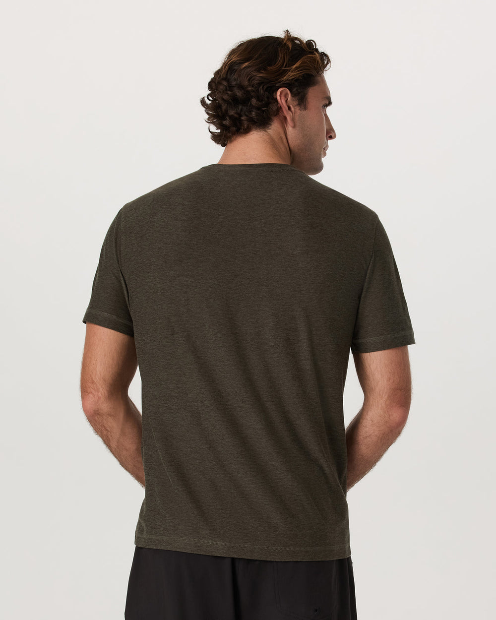 Strato Tech Tee Men's Dark Oregano Heather T-Shirt | Vuori outlet