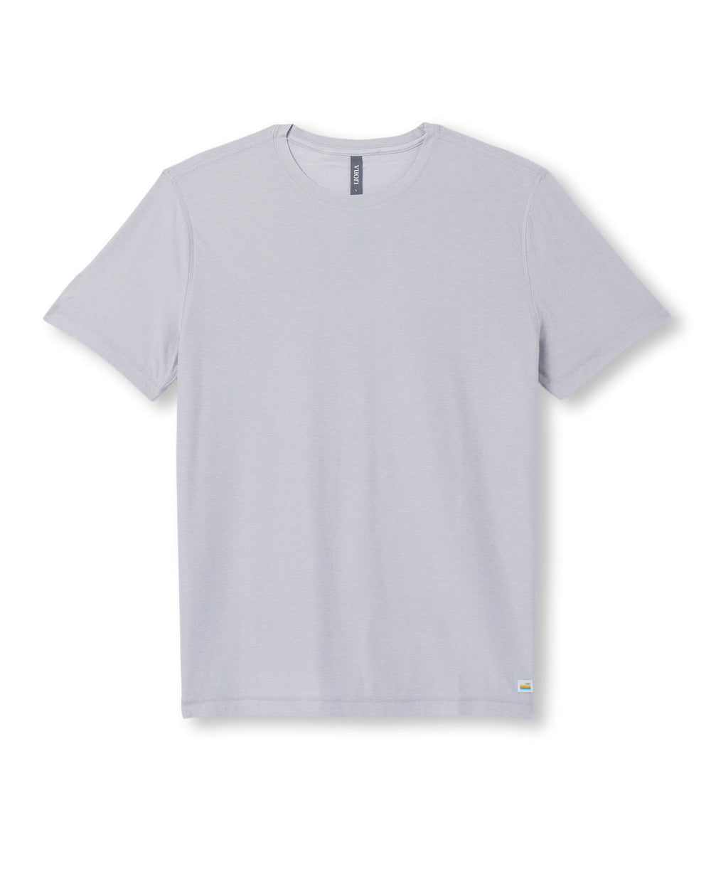 Strato Tech Tee Men's Frost Grey Workout Shirt | Vuori shop