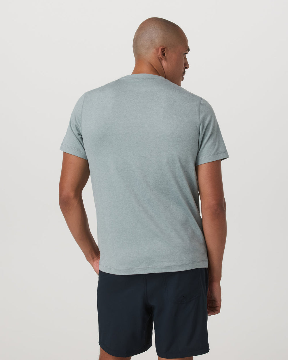 Short Sleeve Ponto Performance Tee Misty Blue Heather | Vuori onsale