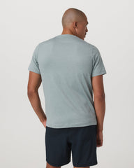 Short Sleeve Ponto Performance Tee Misty Blue Heather | Vuori onsale