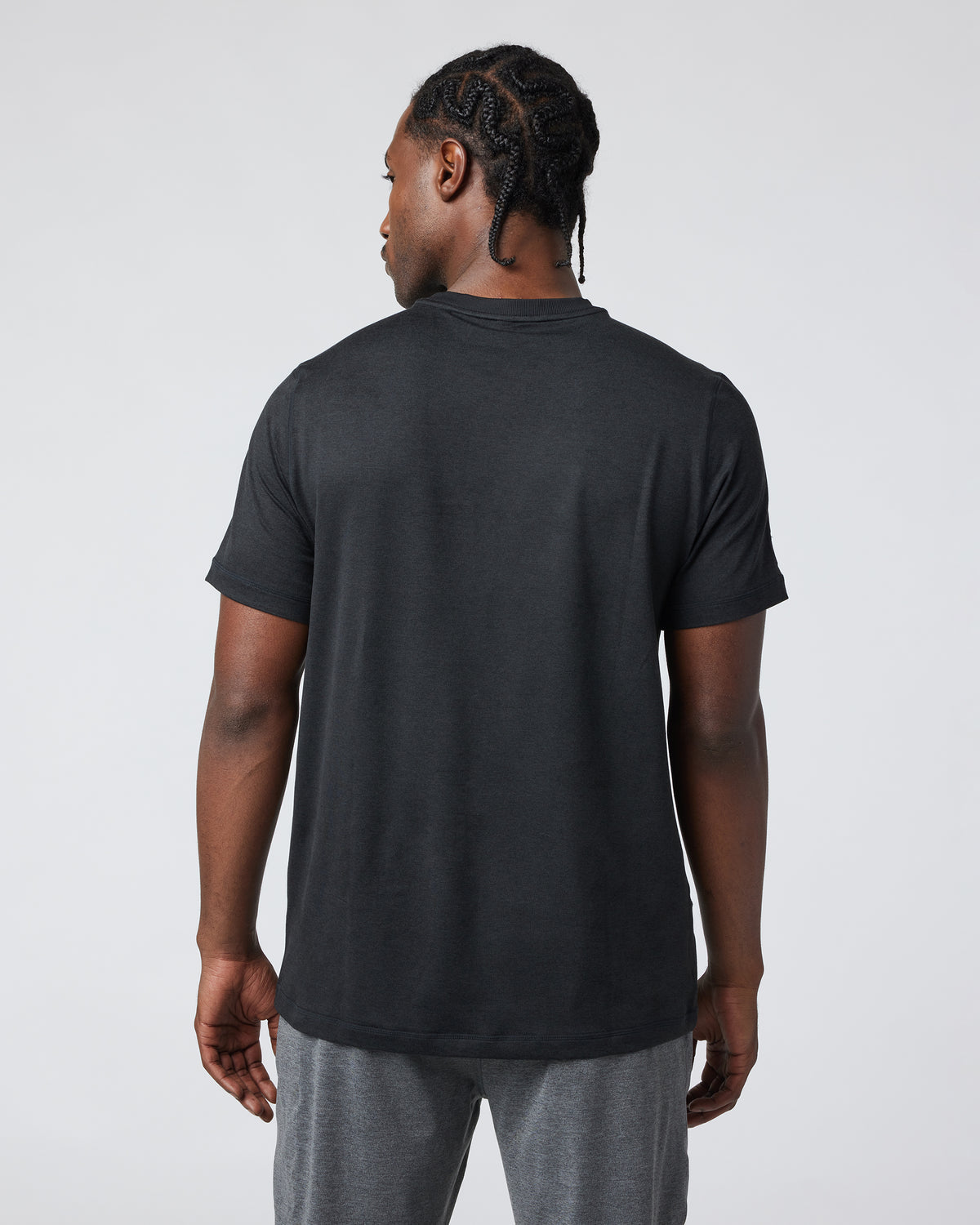 Short Sleeve Ponto Performance Tee Black Heather | Vuori for sale