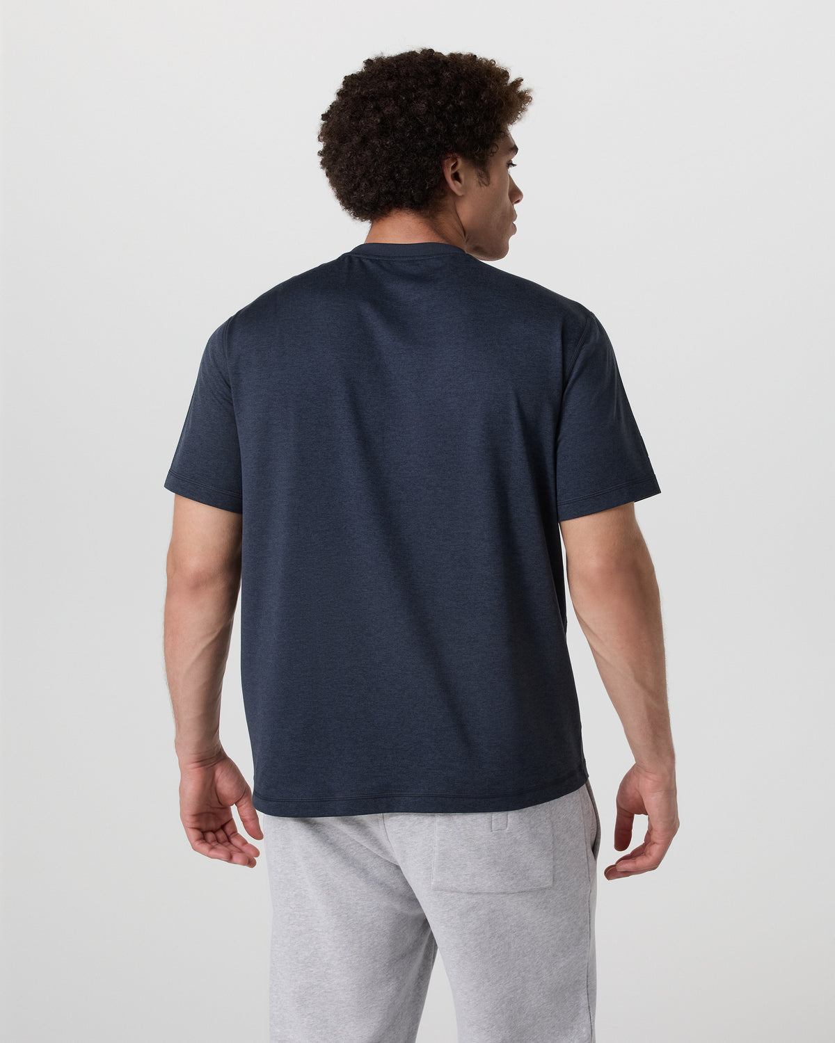 Short Sleeve Ponto Tee - Relaxed Fit Midnight Heather | Vuori discount