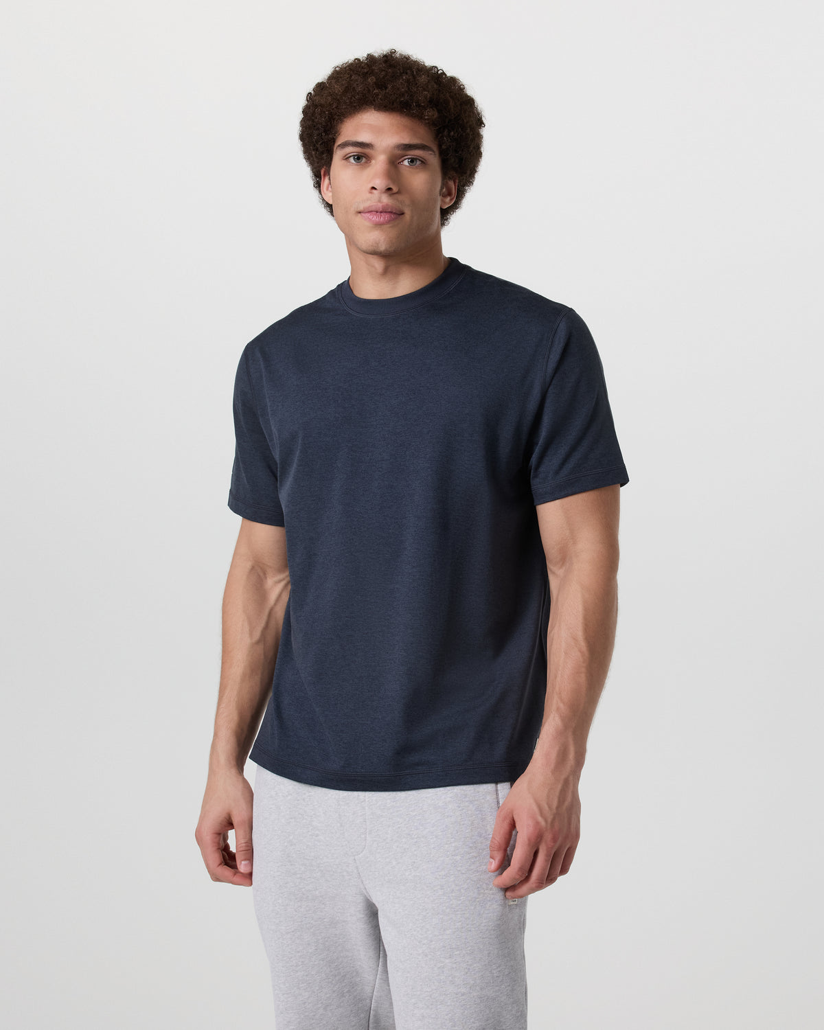Short Sleeve Ponto Tee - Relaxed Fit Midnight Heather | Vuori discount