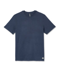 Short Sleeve Ponto Performance Tee Azure Heather | Vuori shop