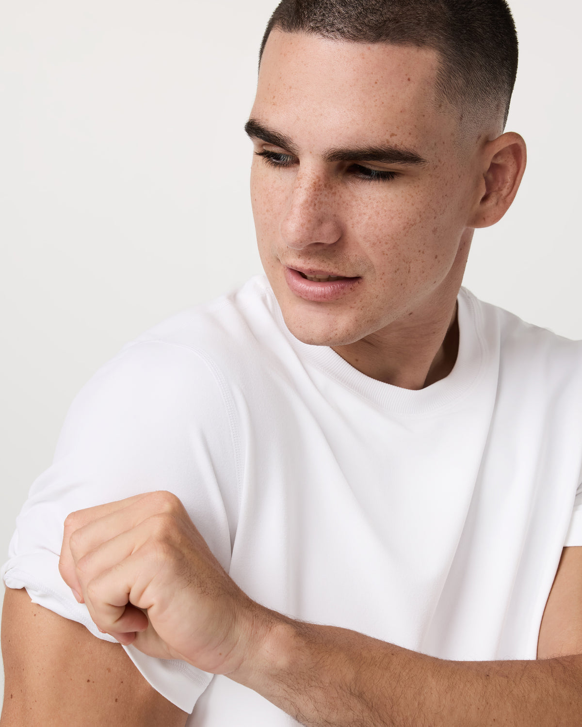 Men's Short Sleeve Ponto Performance Tee White | Vuori sale
