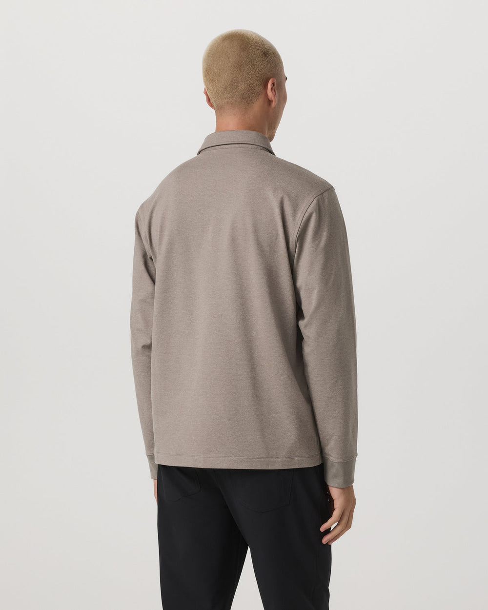 Men's Long Sleeve Coronado Rugby Walnut Heather | Vuori for sale