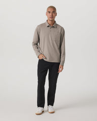 Men's Long Sleeve Coronado Rugby Walnut Heather | Vuori for sale