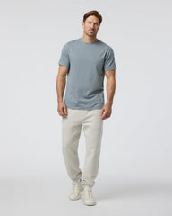 Short Sleeve Ponto Performance Tee Dusty Blue Heather | Vuori outlet
