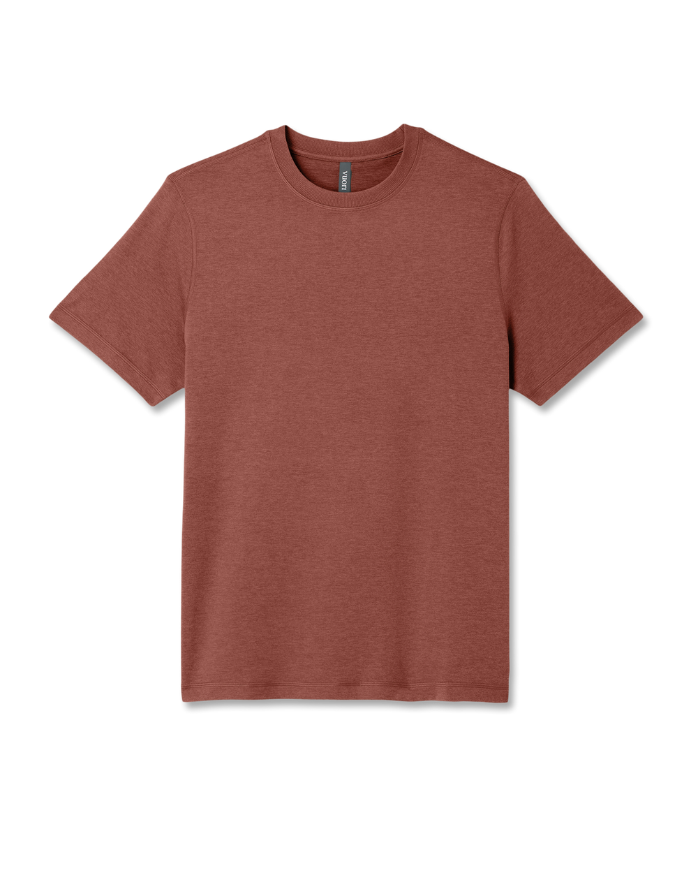 Short Sleeve Ponto Performance Tee Firebrick Heather | Vuori shop