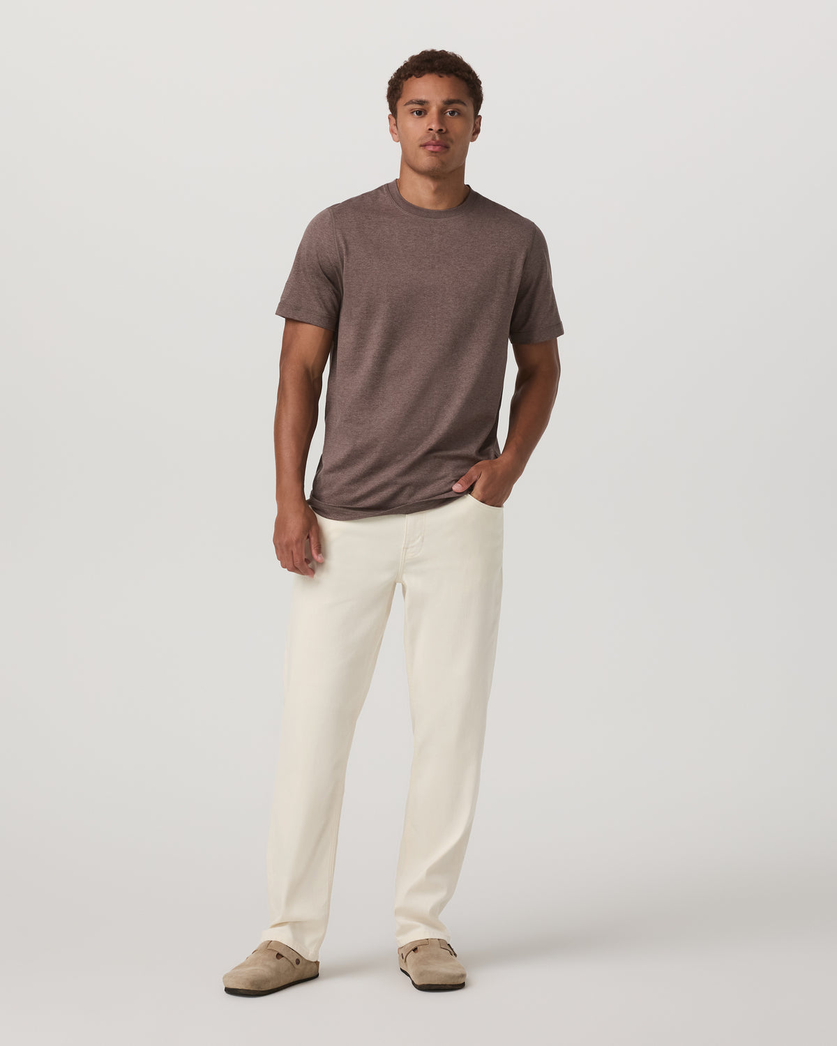 Men's Short Sleeve Ponto Performance Tee Elm Heather | Vuori onsale