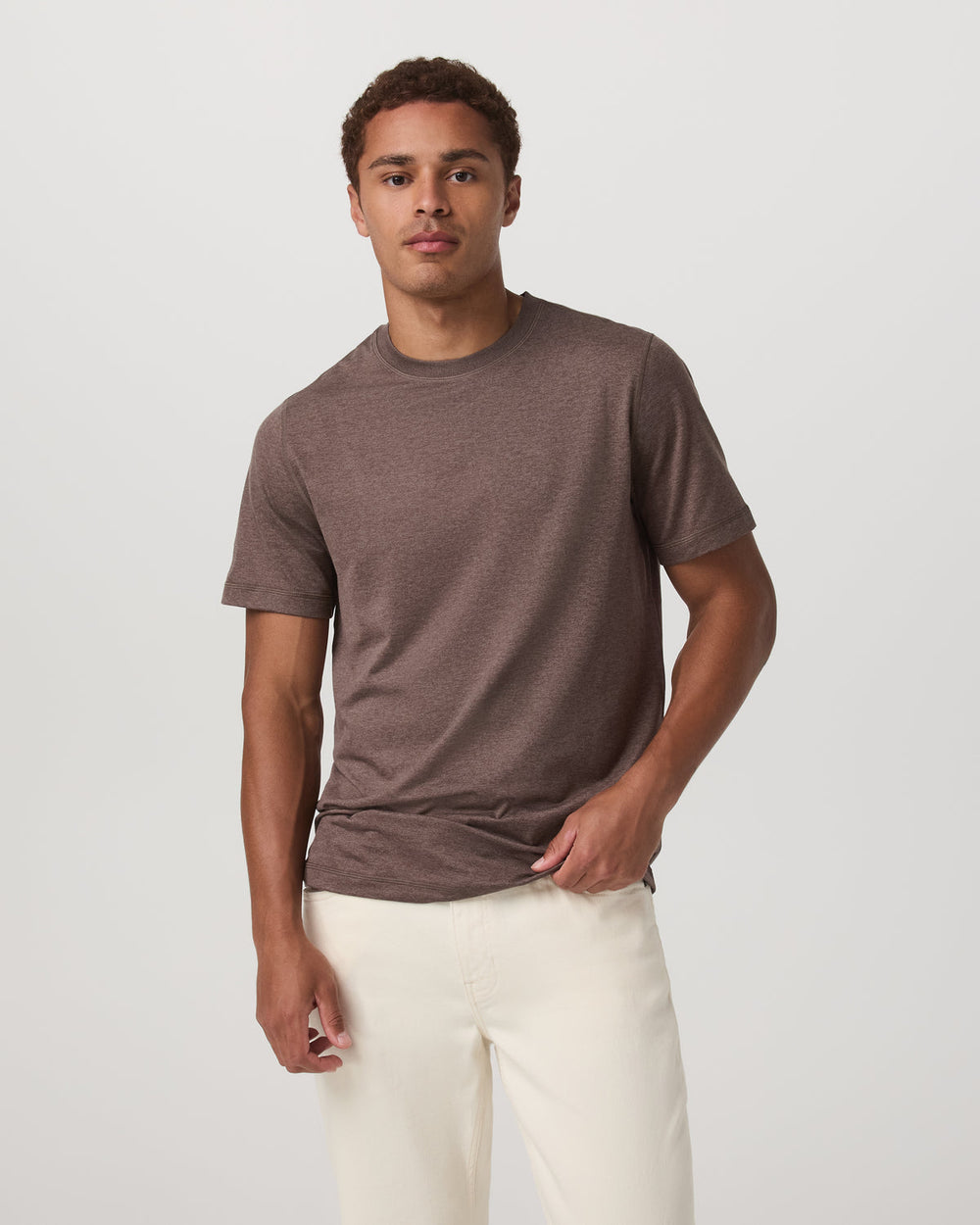 Men's Short Sleeve Ponto Performance Tee Elm Heather | Vuori onsale
