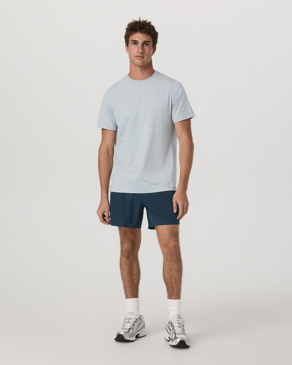 Short Sleeve Ponto Performance Tee Harbor Grey Heather | Vuori for sale