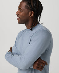 Long Sleeve Ponto Performance Tee Blue Dusk Heather | Vuori discount
