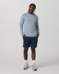 Long Sleeve Ponto Performance Tee Blue Dusk Heather | Vuori discount