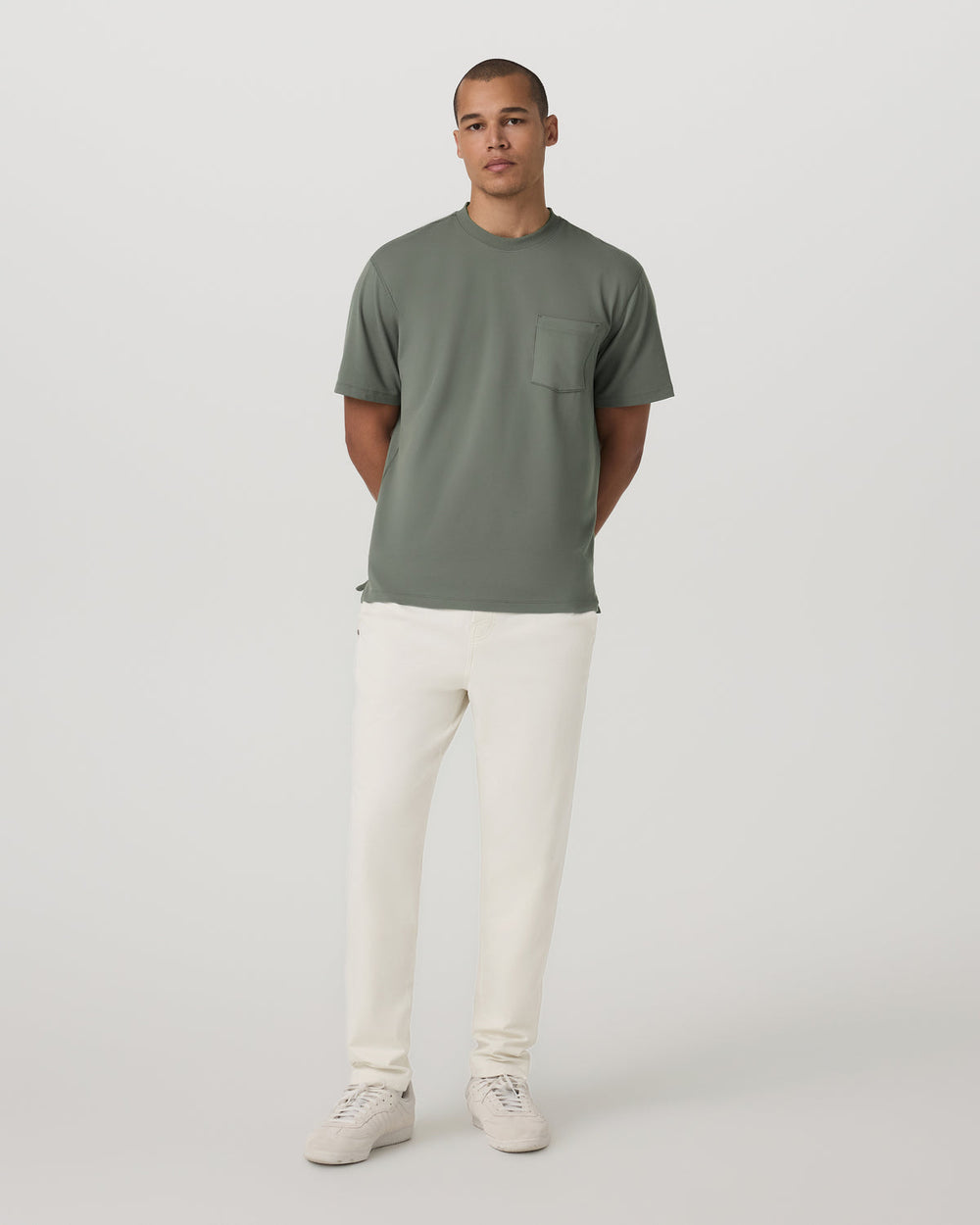 Short Sleeve Ponto Pocket Tee - Relaxed Fit Light Oregano | Vuori outlet