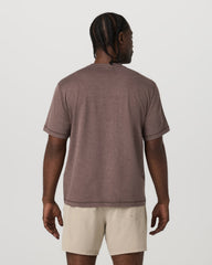 Short Sleeve Ponto Tee - Relaxed Fit Elm Heather | Vuori shop