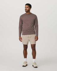 Men's Long Sleeve Ponto Performance Tee Elm Heather | Vuori sale
