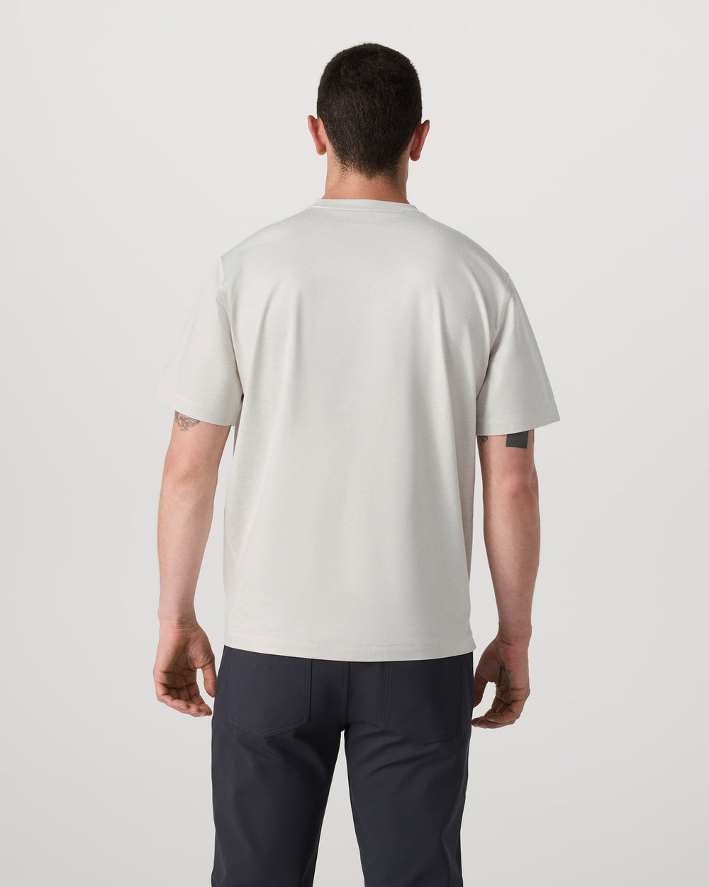 Men's Short Sleeve Ponto Tee - Relaxed Salt Heather | Vuori discount