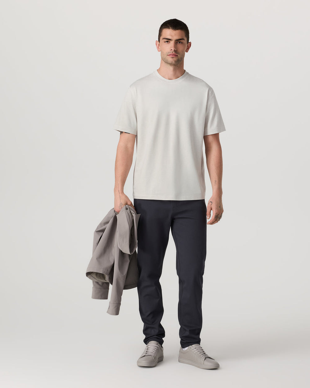 Men's Short Sleeve Ponto Tee - Relaxed Salt Heather | Vuori discount