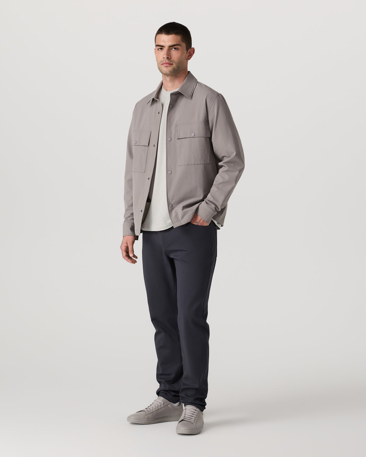Men's Short Sleeve Ponto Tee - Relaxed Salt Heather | Vuori discount