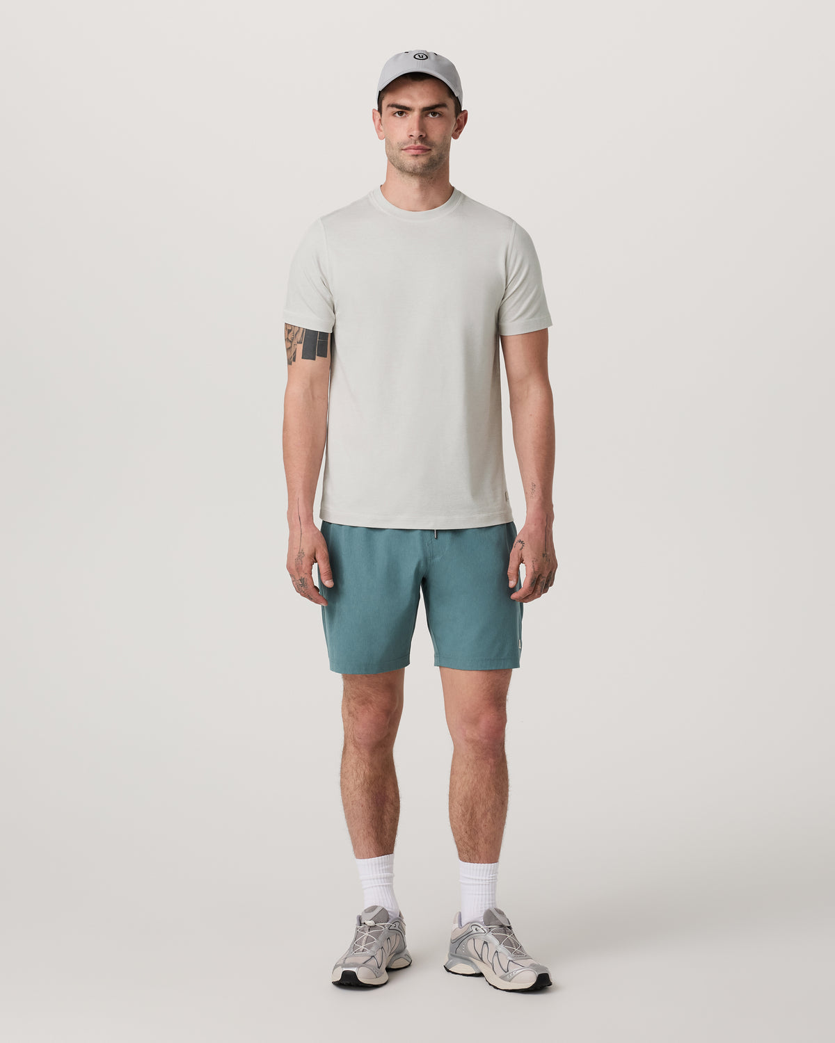 Men's Short Sleeve Ponto Performance Tee Salt Heather | Vuori outlet