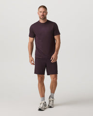 Men's Short Sleeve Ponto Performance Tee Raisin Heather | Vuori shop