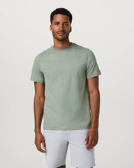 Men's Short Sleeve Ponto Performance Tee Thyme Heather | Vuori onsale