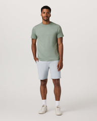Men's Short Sleeve Ponto Performance Tee Thyme Heather | Vuori onsale