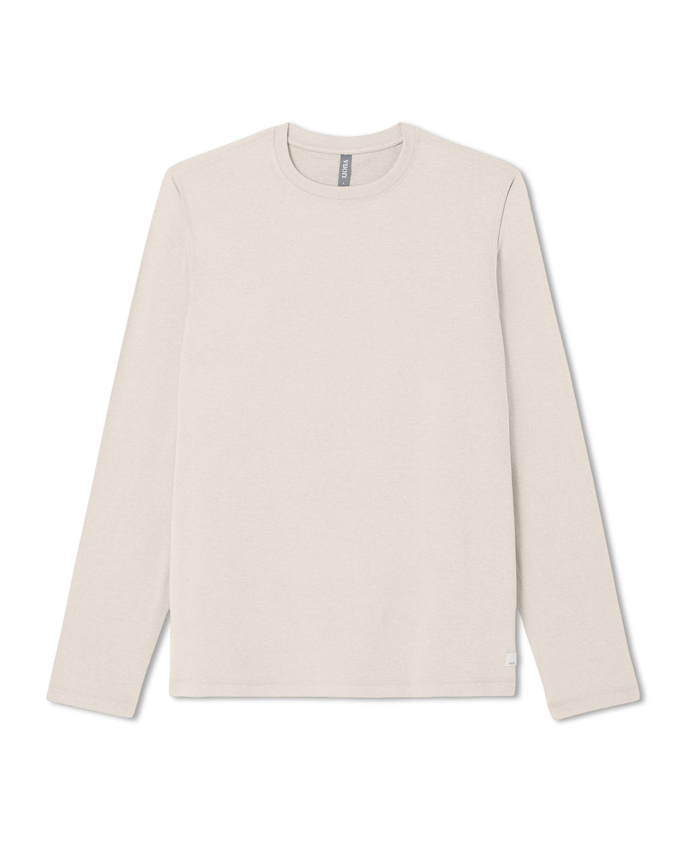 Men's Long Sleeve Ponto Performance Tee Oatmeal Heather | Vuori for sale