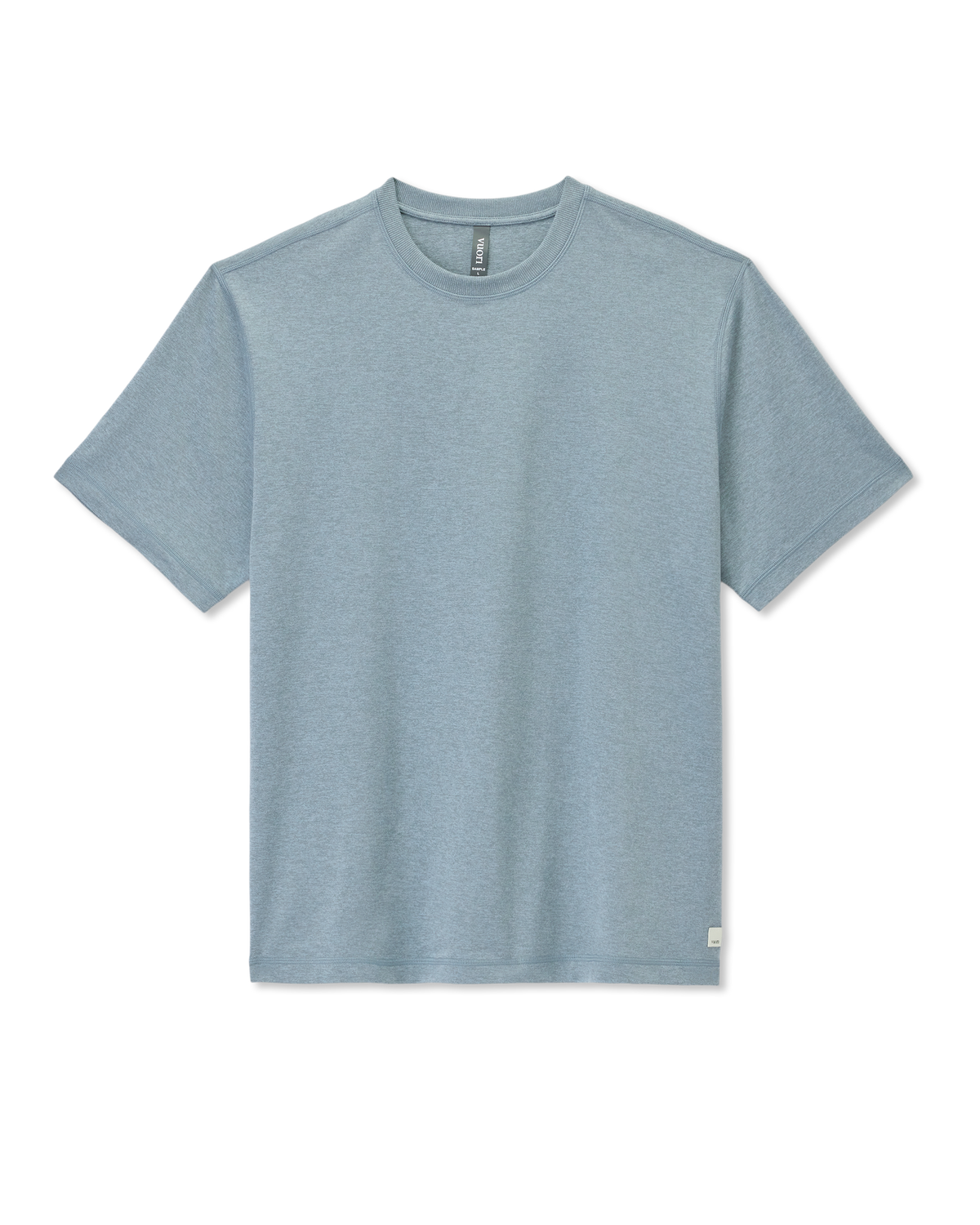 Short Sleeve Ponto Tee - Relaxed Fit Dusty Blue Heather | Vuori online