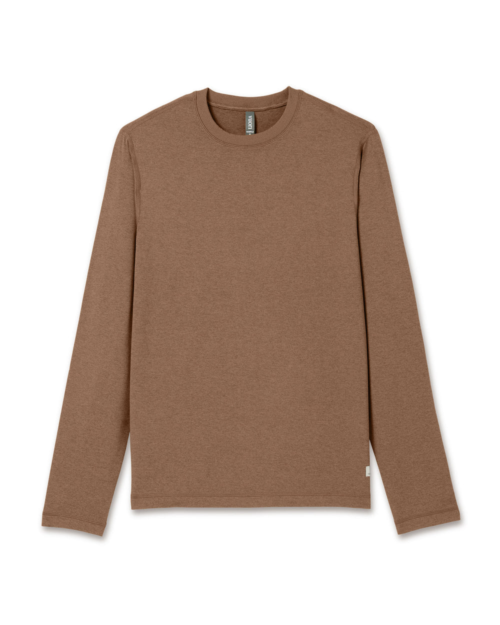 Long Sleeve Ponto Performance Tee Pecan Heather | Vuori shop
