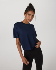 Energy Tee Women's Blue Coast Oversized Tee Shirt | Vuori for sale